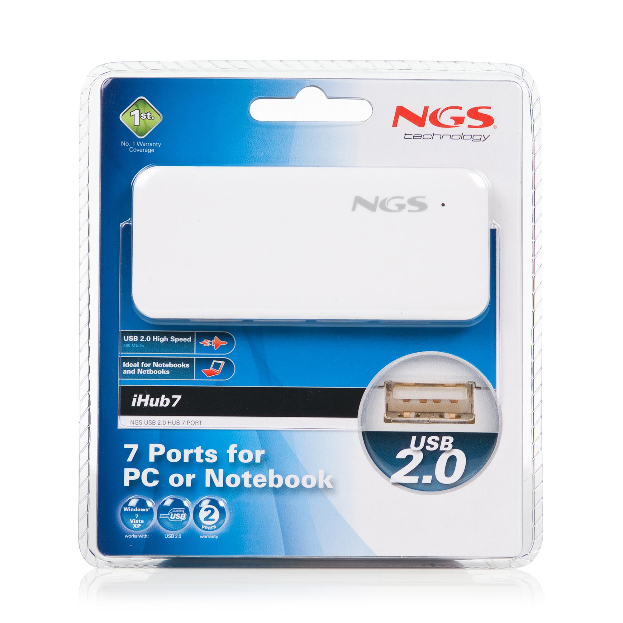 NGS iHub7 480 Mbit/s White – image 9