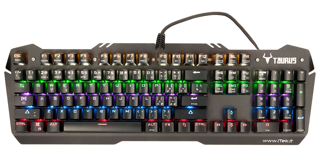 itek ITKX06 keyboard Gaming USB Italian Black