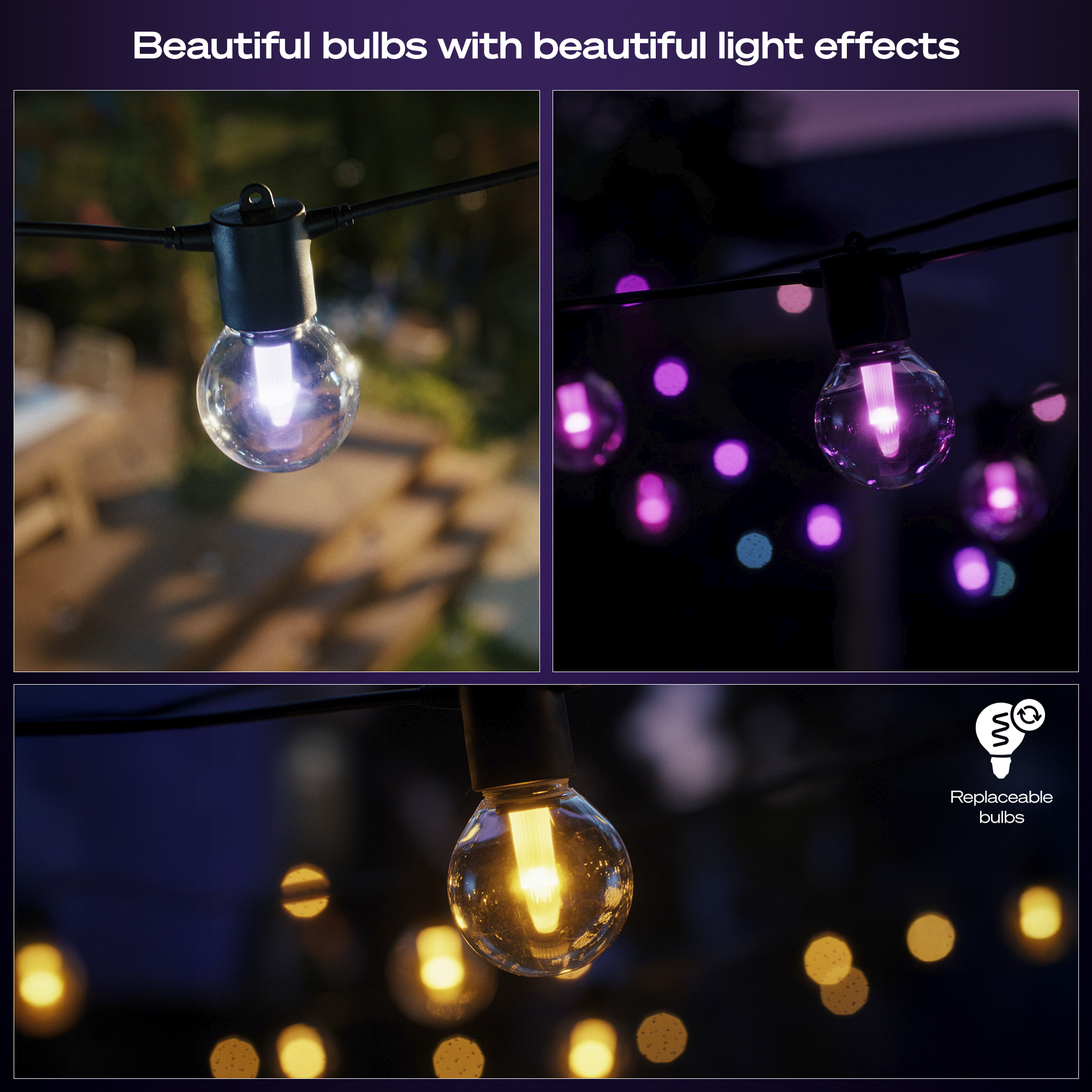 Philips by Signify Philips Hue Festavia globe string 7m 10bulb UK – image 8