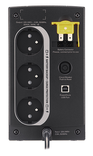 APC BX650CI-FR uninterruptible power supply (UPS) Line-Interactive 0.65 kVA – image 3