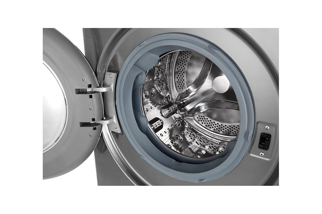 LG F2V5GGP2T washer dryer Freestanding Front-load Chrome – image 3