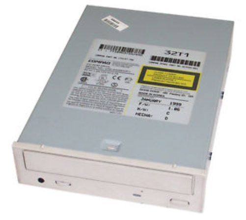 HP 327659-001 optical disc drive Internal CD-ROM Metallic, White
