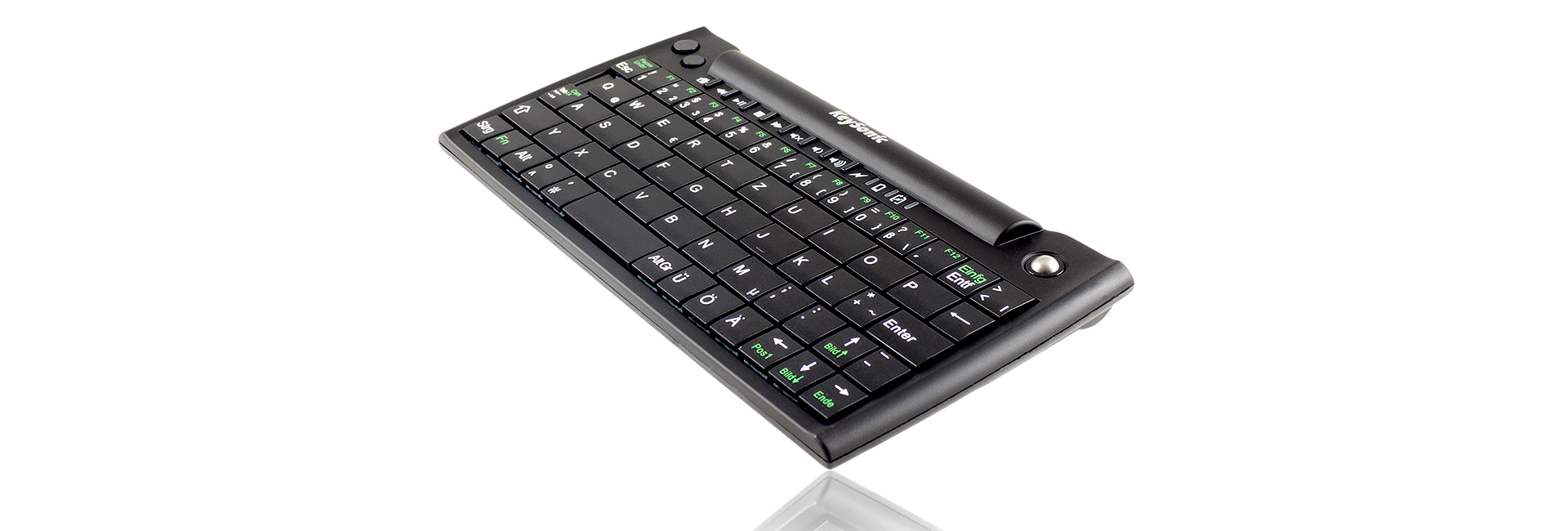 KeySonic KSK-3211RFM keyboard RF Wireless QWERTZ German Black