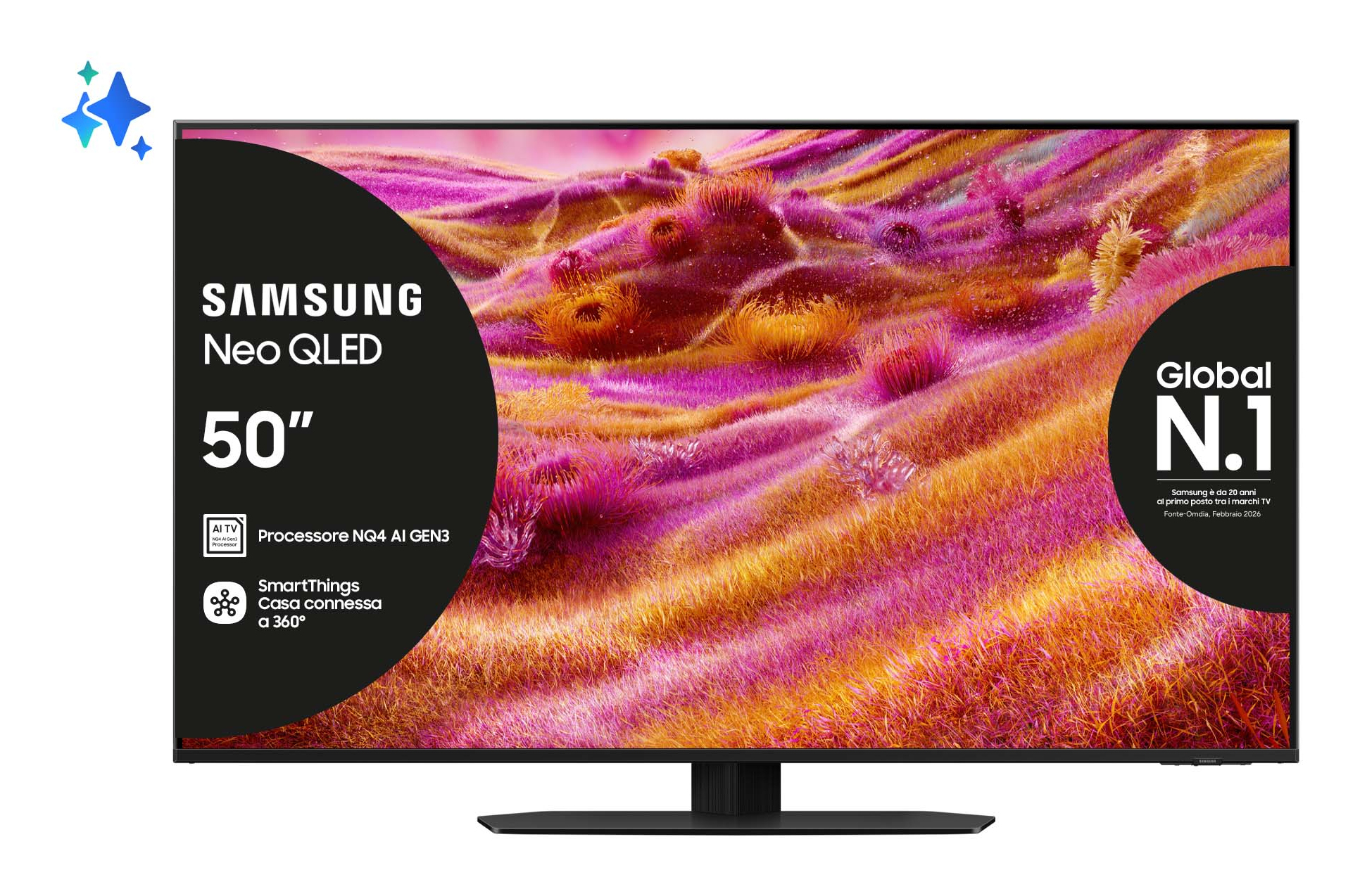 Samsung QE50QN90FAT 127 cm (50 ) 4K Ultra HD Smart TV Wifi Noir Neuf — photo 1