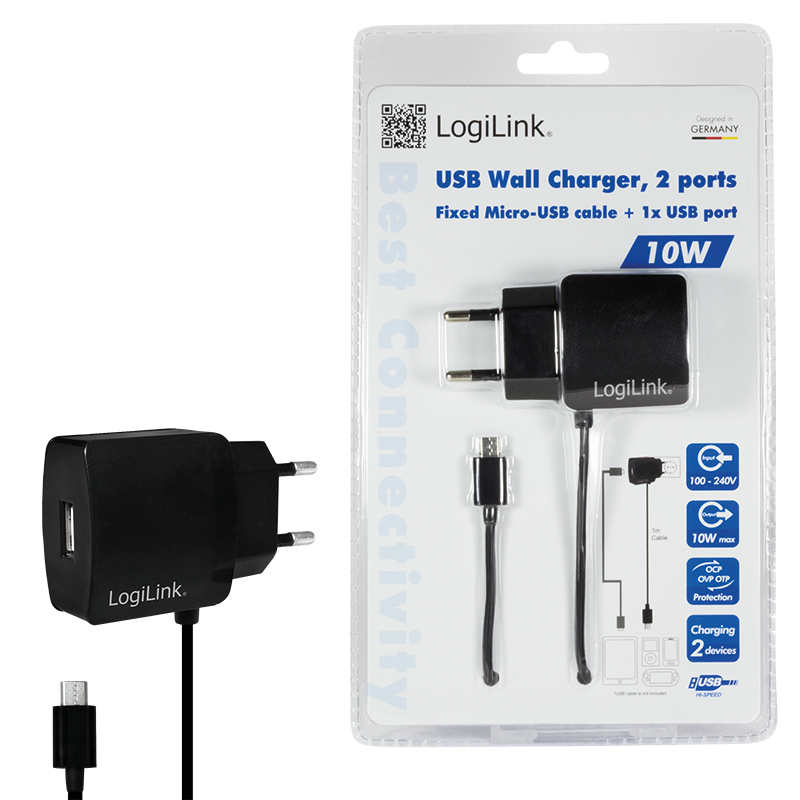 LogiLink PA0146 mobile device charger Universal Black AC Indoor – image 2