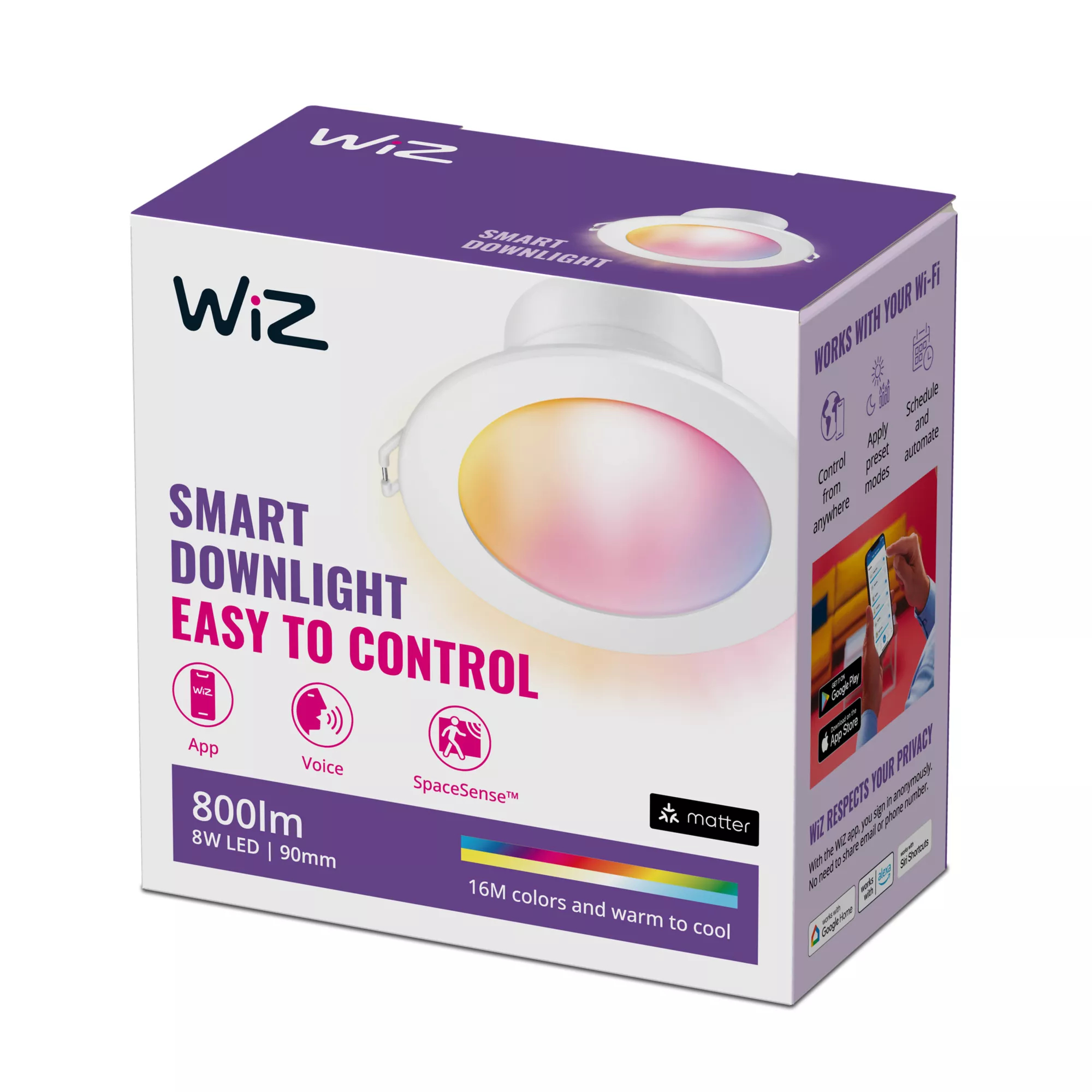 WiZ 8720169072237 smart lighting Smart lighting spot Wi-Fi/Bluetooth – image 2