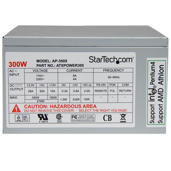 StarTech.com 300 Watt ATX Replacement Computer PC Power Supply – image 3