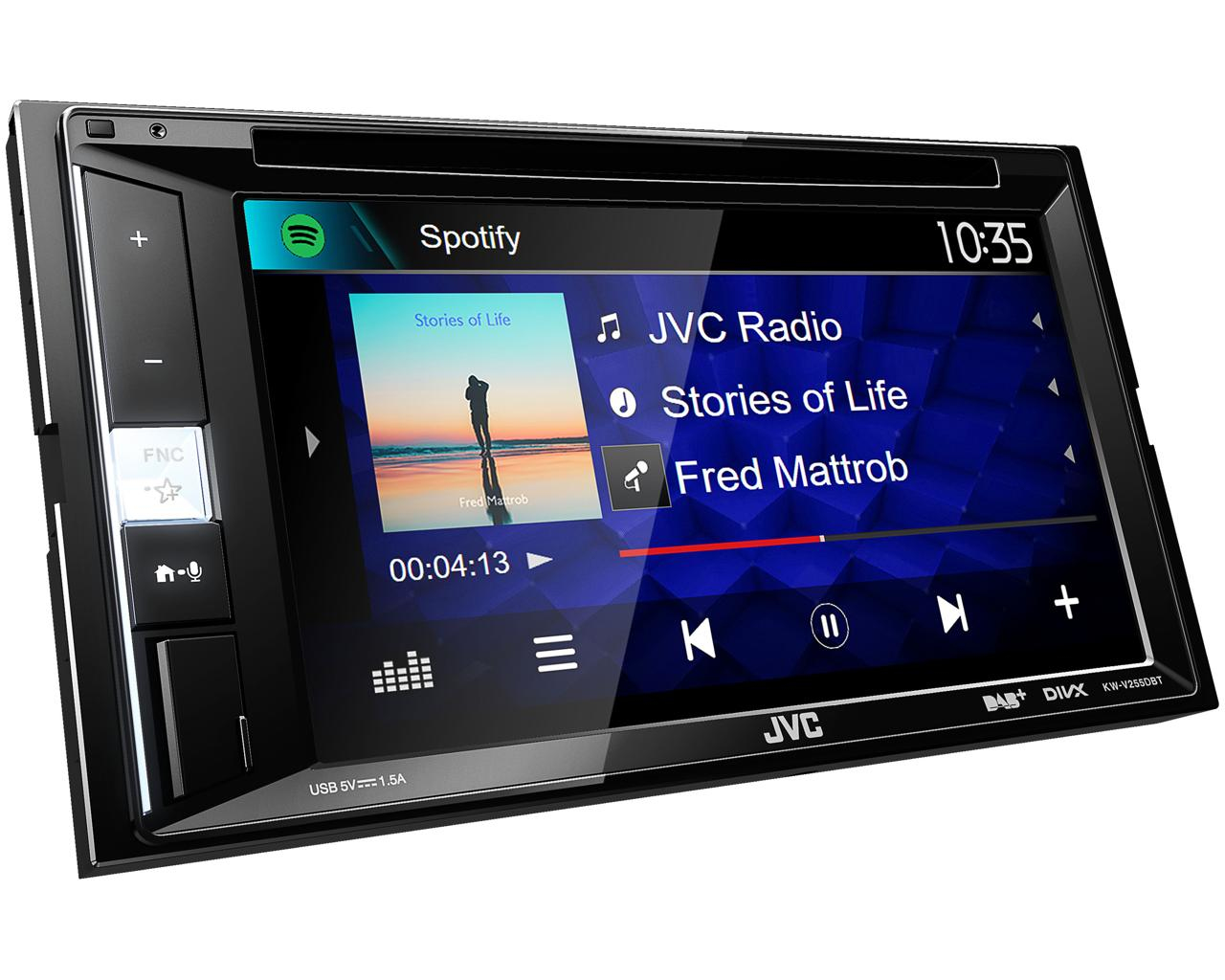 JVC KW-V255DBT 2DIN, CD/DVD/USB Multimedia system – image 1
