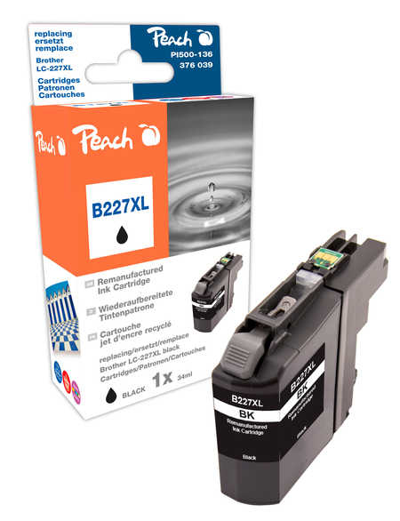 Peach PI500-136 ink cartridge 1 pc(s) Compatible High (XL) Yield Black