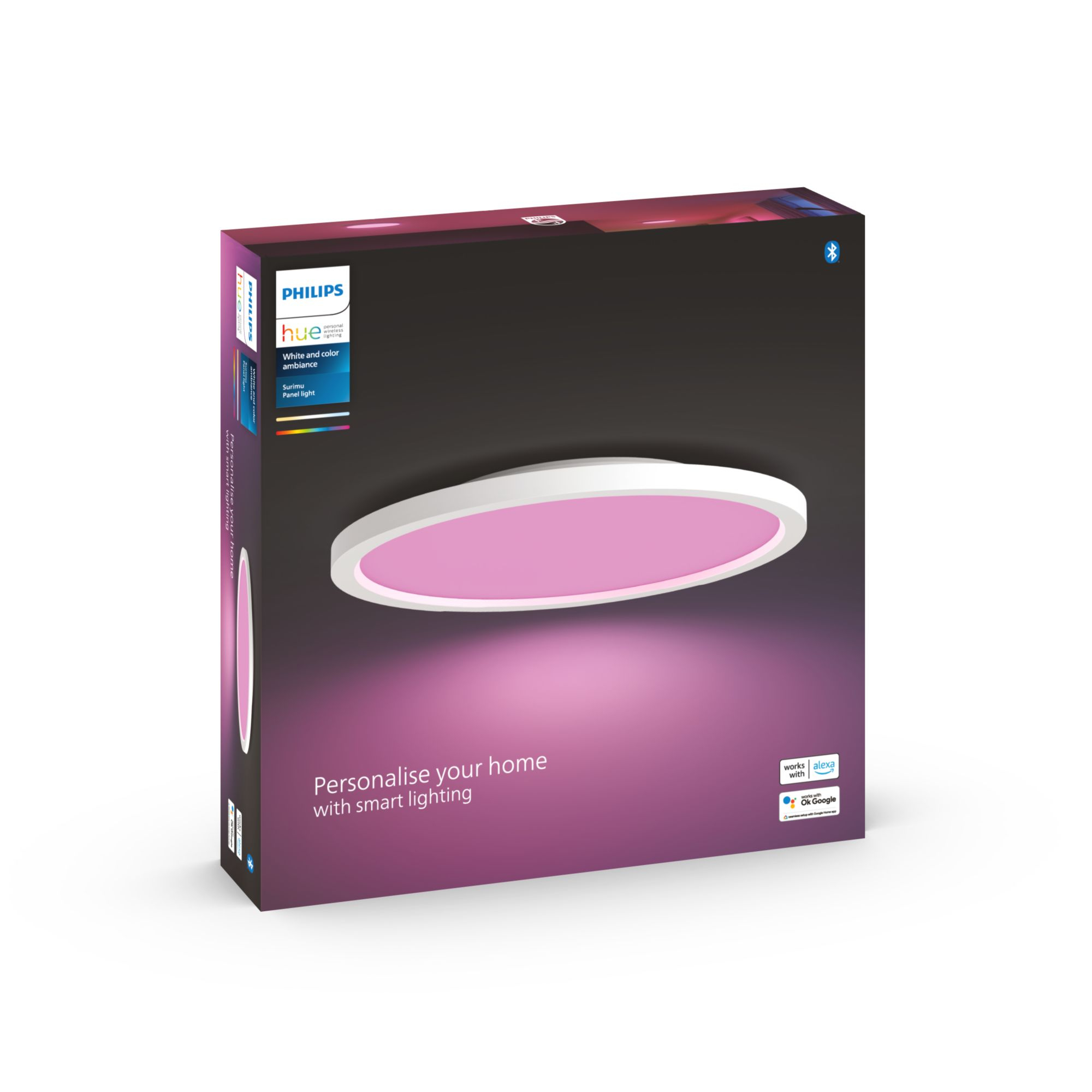 Philips by Signify Philips Hue White and colour ambience Surimu Round Panel – image 3