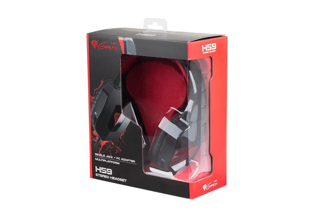 GENESIS H59 Headset Wired Head-band Gaming Black, Red – image 3