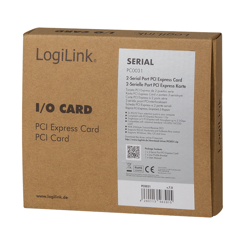 LogiLink PC0031 interface cards/adapter Internal RS-232 – image 5