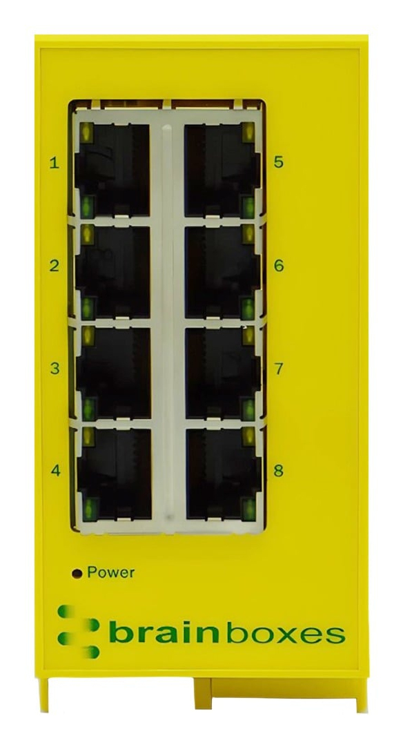 Brainboxes Industrial 8 Port Gigabit Ethernet Switch – image 7