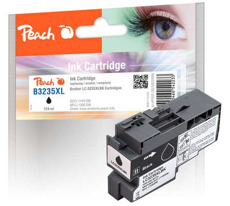 Peach Ink Cartridge black, compatible with Brother LC-3235XLBK