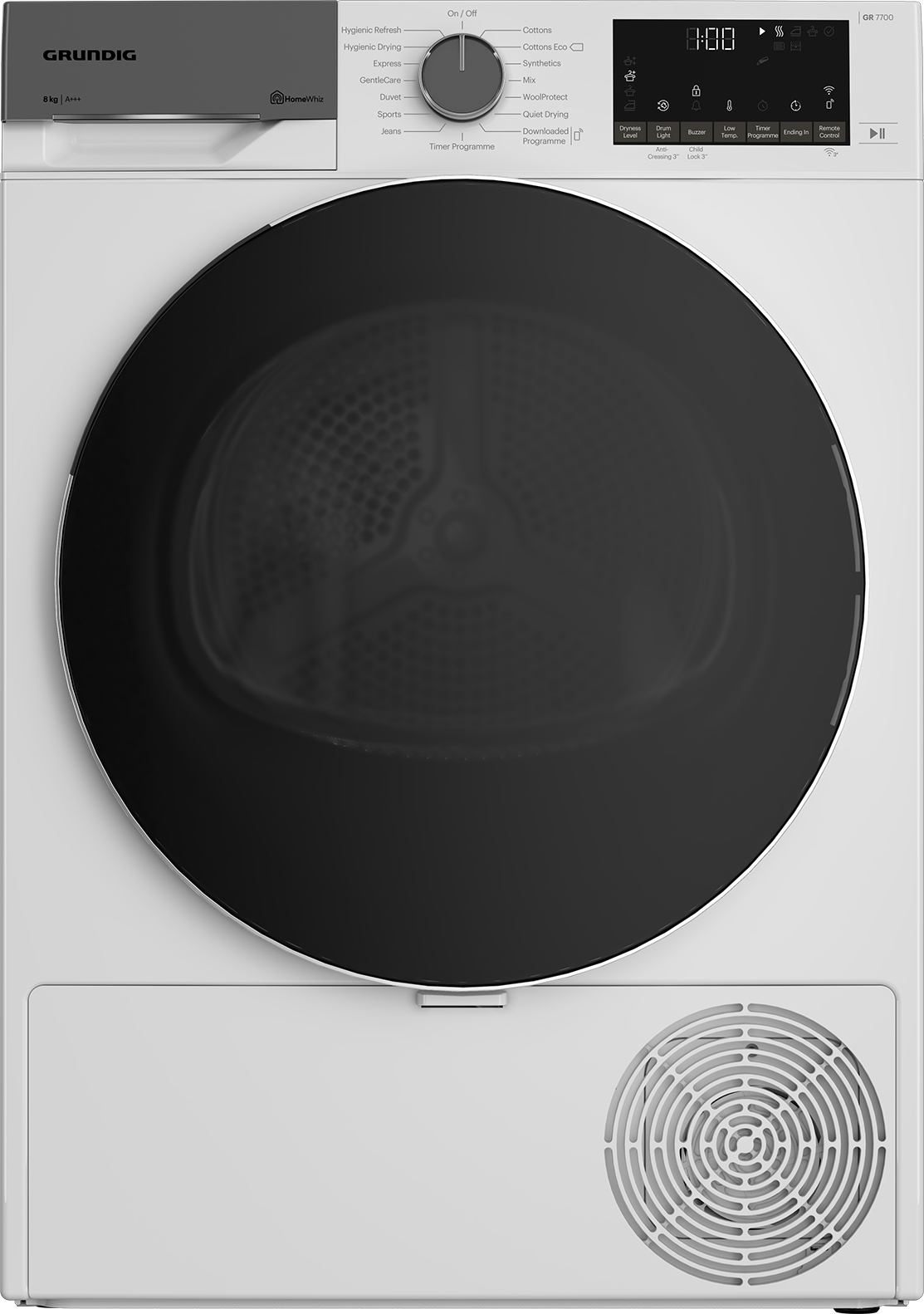 Grundig GT56824CW 8kg Heat Pump Tumble Dryer with WiFi Connectivity