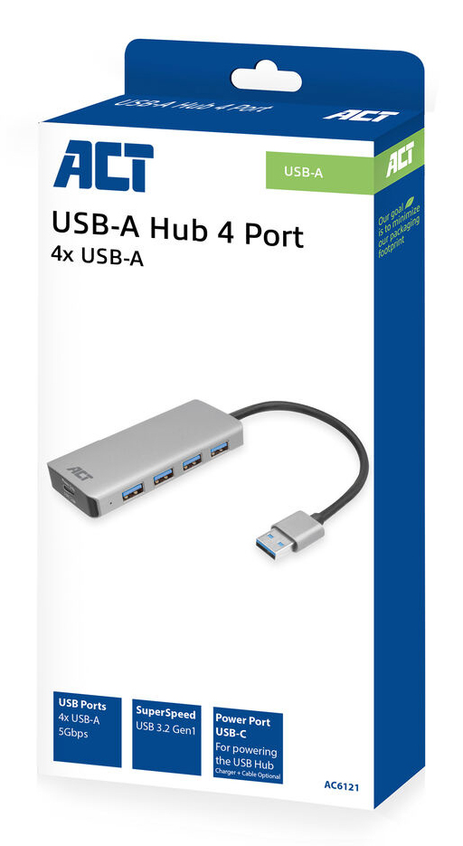 ACT USB-A hub 3.0, 4 port USB-A – image 9