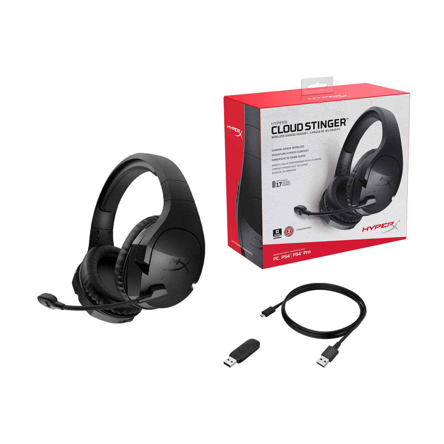 HyperX Stinger Headset Wireless Head-band Gaming Black – image 9