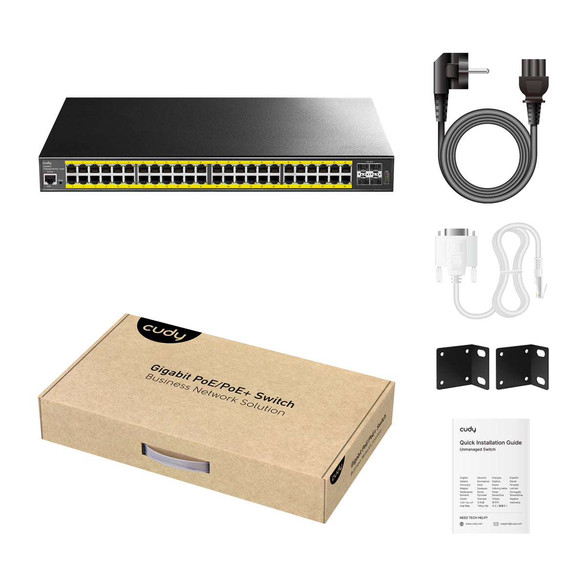 Cudy 48-Port Gigabit Managed PoE++ Switch with 4 10G SFP+, GS2048PS4 1.0 – image 4