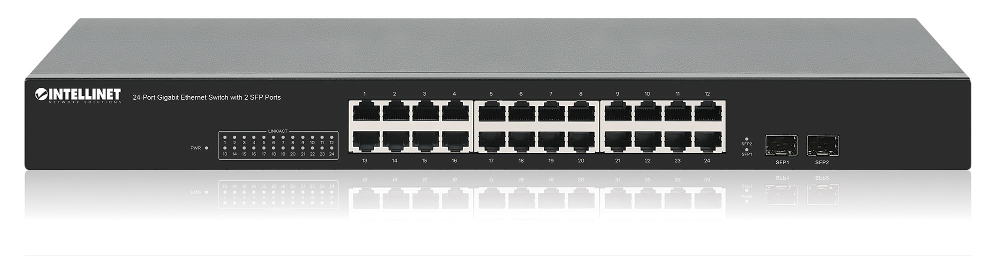 Intellinet 24-Port Gigabit Ethernet Switch with 2 SFP Ports – image 5