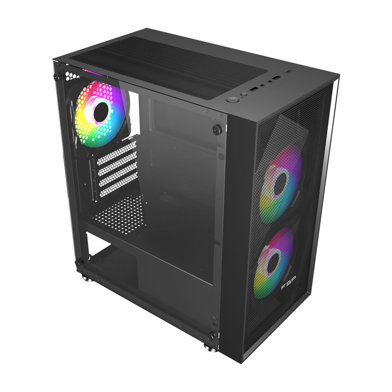 FSP CST130C computer case Mini Tower Black – image 2