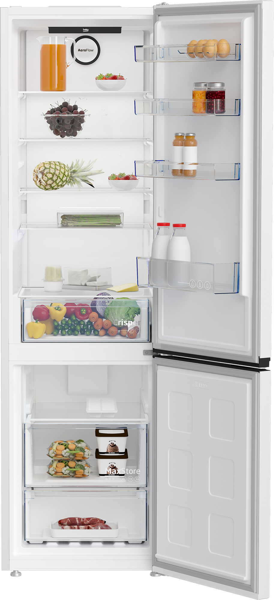 Beko B1RCNA404W fridge-freezer Freestanding – image 3