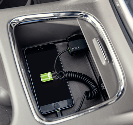 Leitz 63320095 mobile device charger MP3, Smartphone, Tablet Black Cigar lighter Auto – image 3