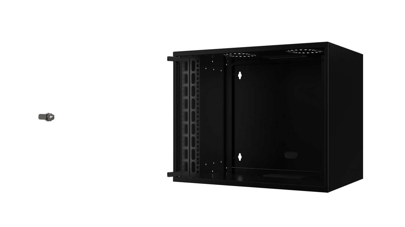 Lanview RUM09U40MNBL rack cabinet 9U Wall mounted rack Black – image 2