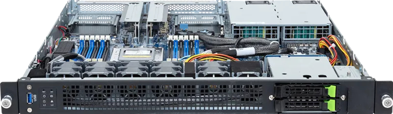 GIGABYTE E143-E30-AAG1 Intel SoC Socket SP6 Rack (1U) Black, Steel – image 2