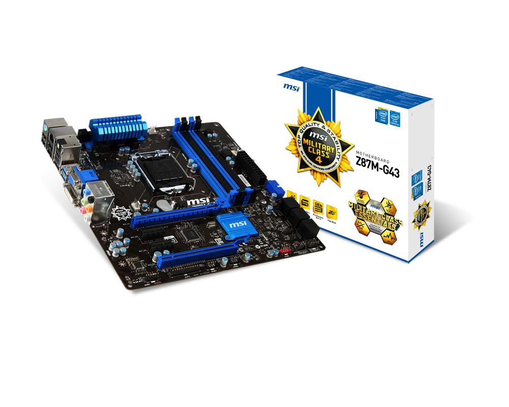 MSI Z87M-G43 motherboard Intel® Z87 LGA 1150 (Socket H3) micro ATX – image 4