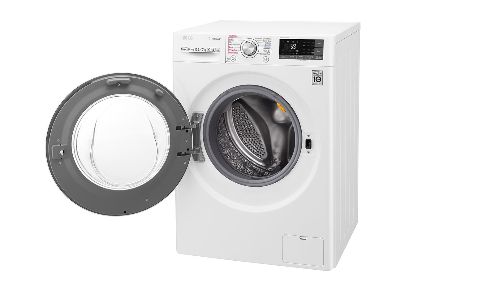 LG F4J8JH2W washer dryer Front-load Freestanding White A – image 7