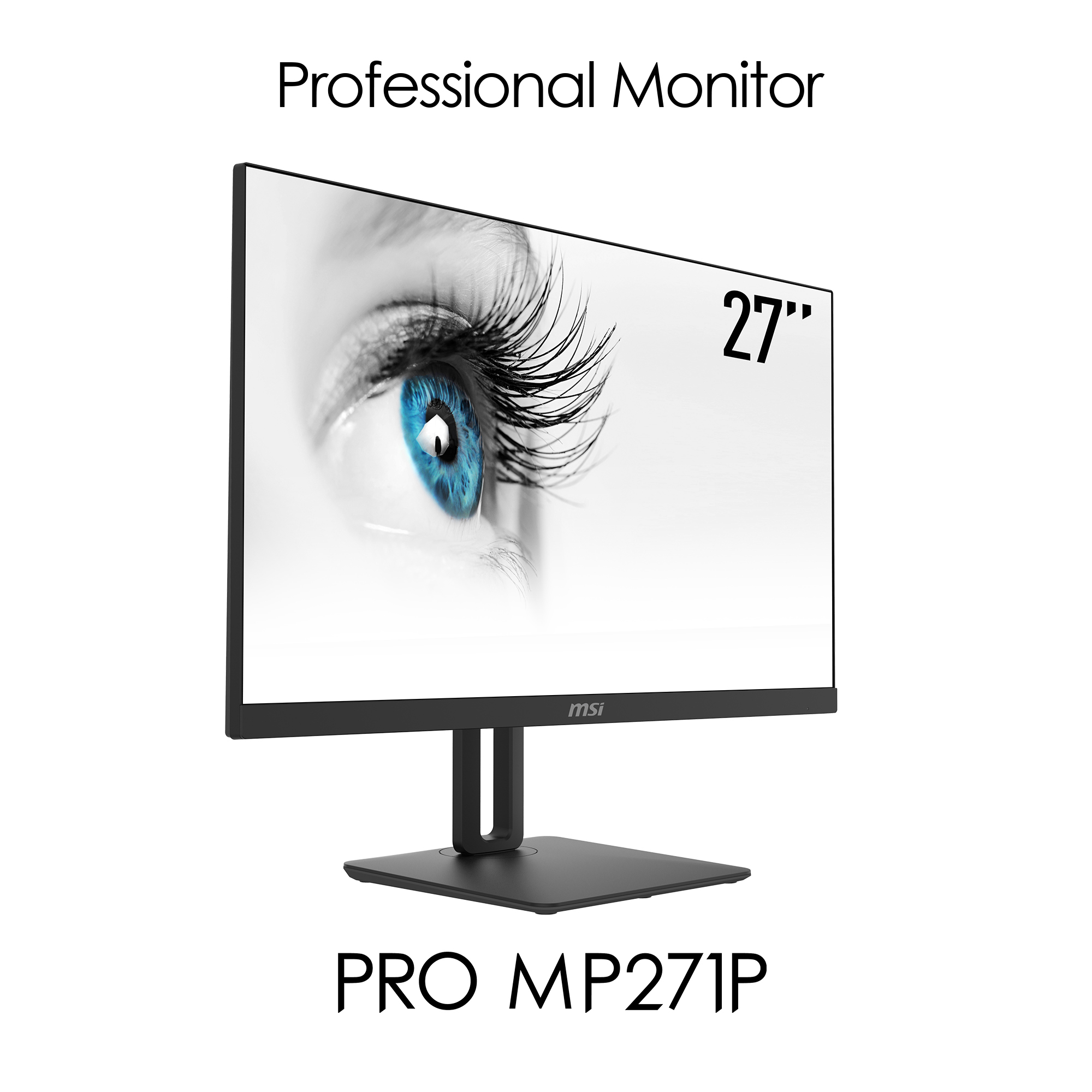 MSI Pro MP271P 27 Inch Monitor with Adjustable Stand, Full HD (1920 x 1080), 75Hz, IPS, 5ms, HDMI, VGA, Built-in Speakers, Anti-Glare, Anti-Flicker, Less Blue l – image 9