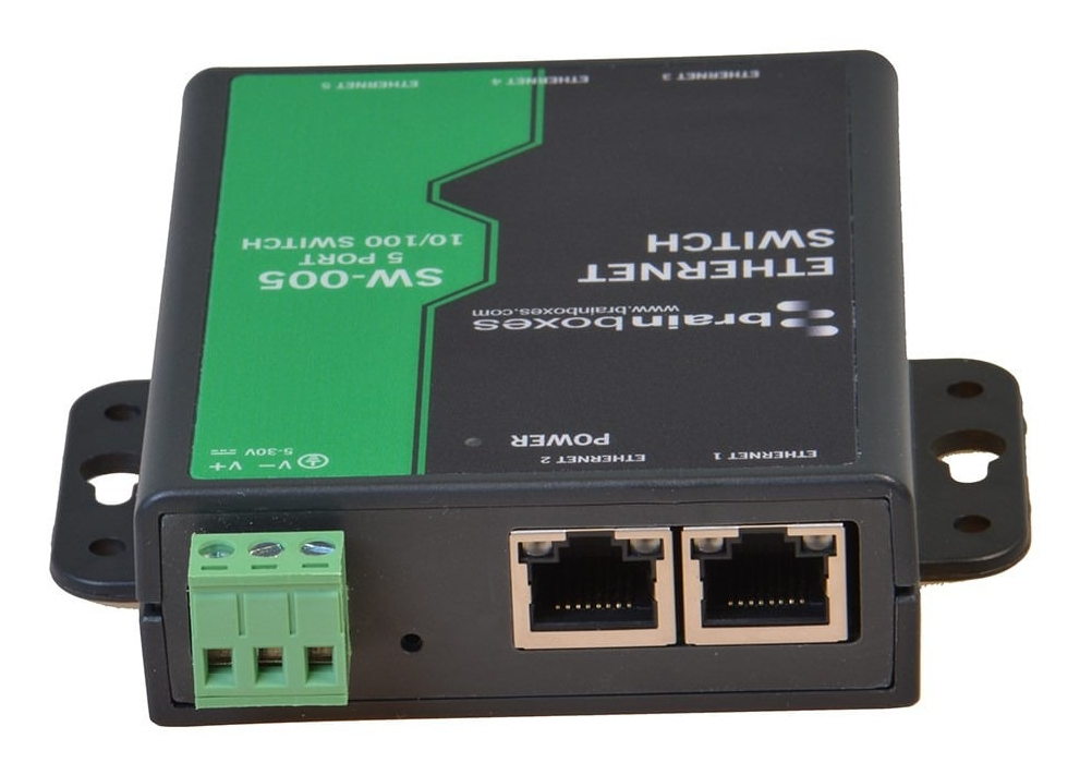 Brainboxes Light Industrial 5 Port 10/100 Ethernet Switch – image 9