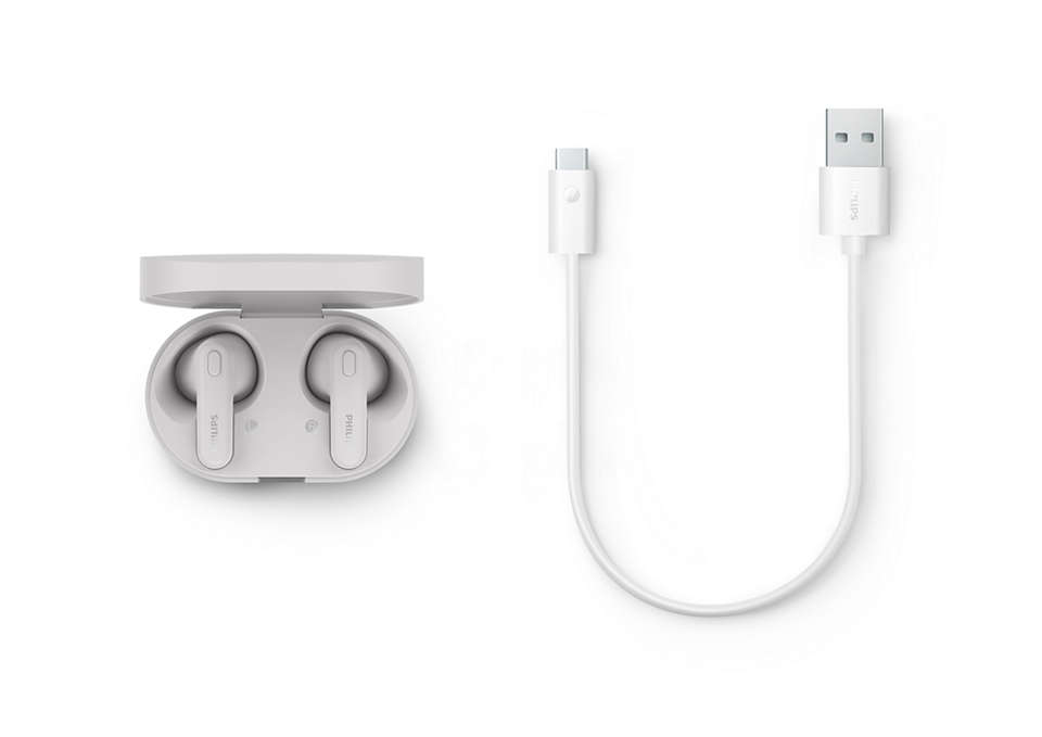 Philips TAT1138WT headphones/headset Wireless In-ear Calls/Music Bluetooth White – image 2