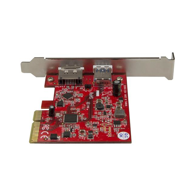 StarTech.com 2-Port USB 3.1 (10Gbps) and eSATA PCIe Card - 1x USB-A and 1x eSATA – image 3