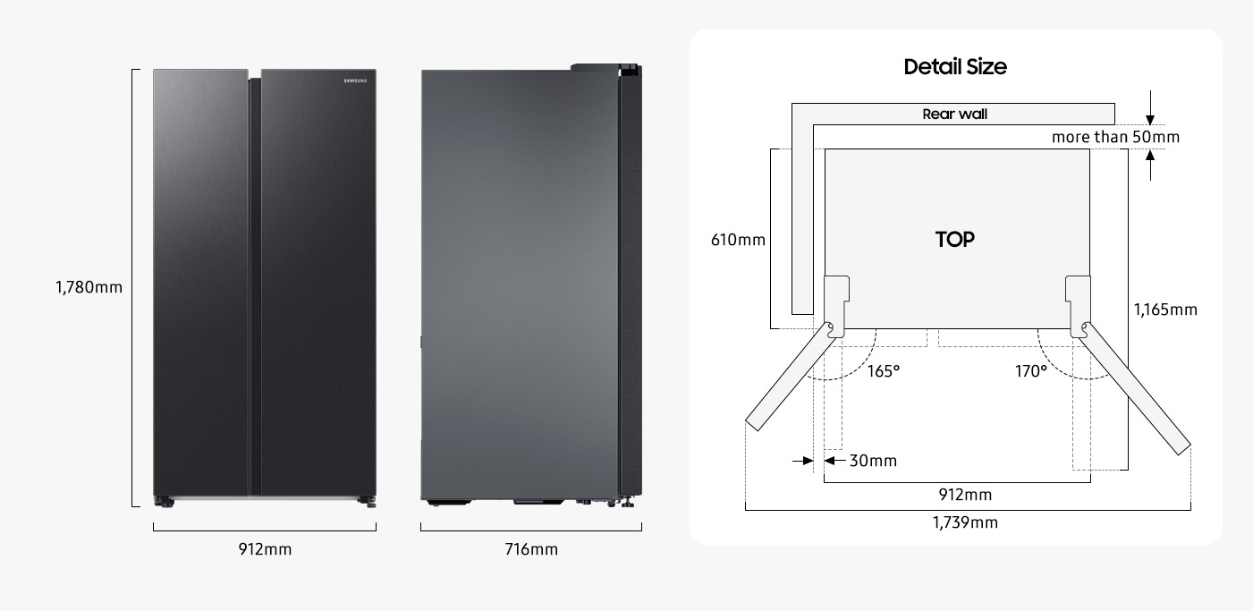 Samsung RS66DG813CS9EU American Style Fridge Freezer with SpaceMax™ Technology - Refined Inox – image 5