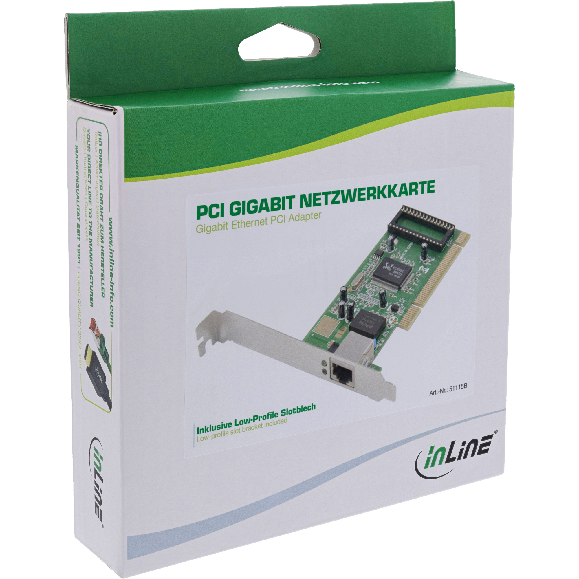 InLine Gigabit Ethernet PCI Adapter 1x RJ45 – image 8