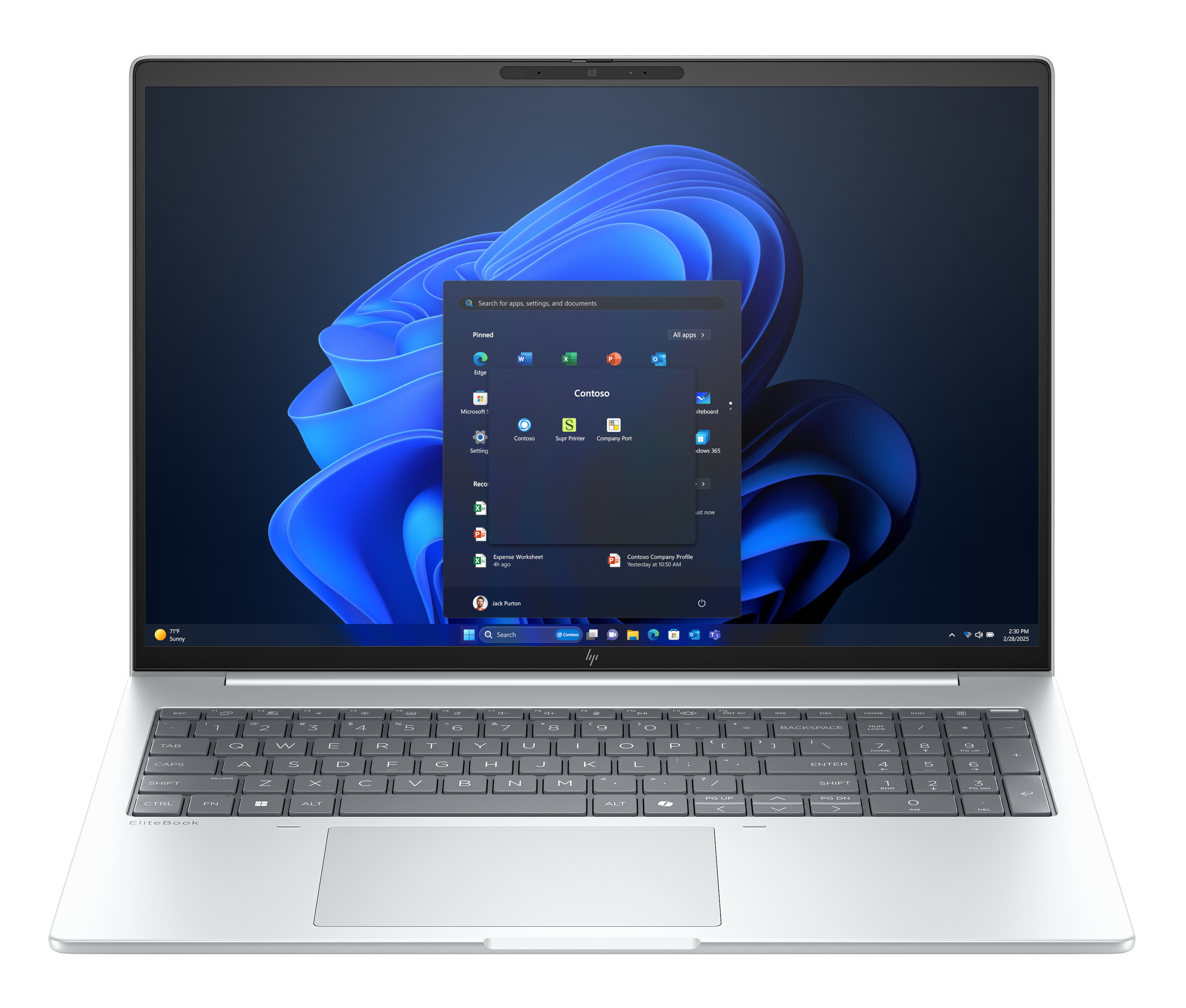 HP EliteBook 8 G1i Notebook Next Gen AI - Copilot+ PC - conception de charnière à 174 degrés - Intel Core Ultra 5 - 226V / jusqu'à 4.5 GHz - Win 11 Pro - Arc Graphics 130V - 16 Go RAM - 512 Go SSD NVMe - 16" IPS 1920 x 1200 - Wi-Fi 7, Bluetooth - argent g