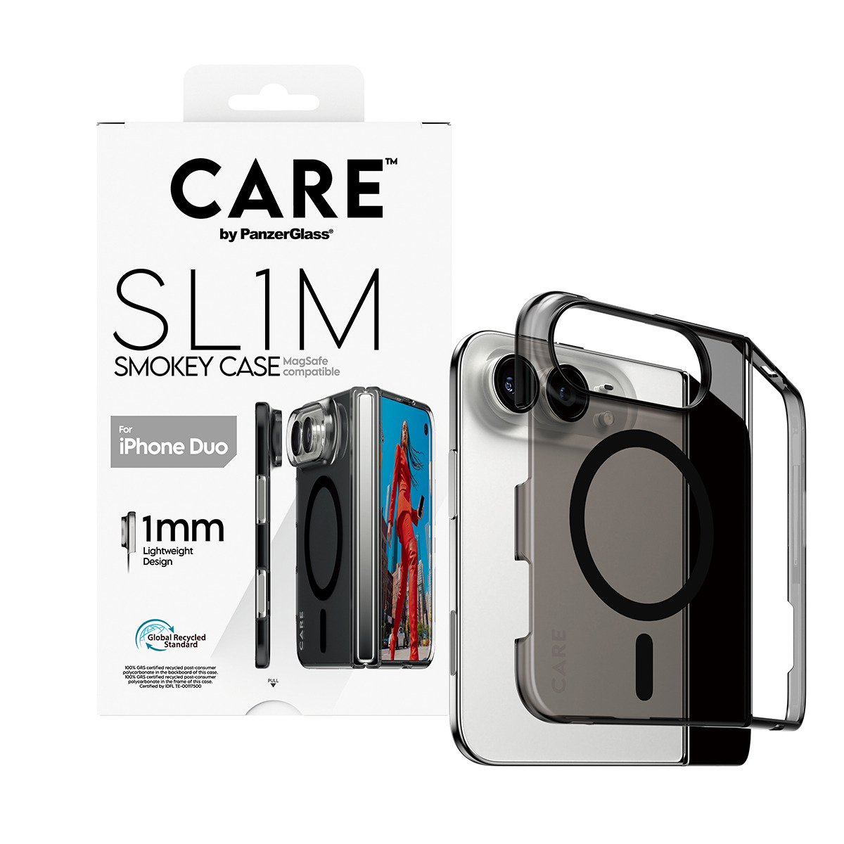 PanzerGlass CARE™ by PanzerGlass® SL1M Case Smokey w. Black MagSafe iPhone Duo – image 5