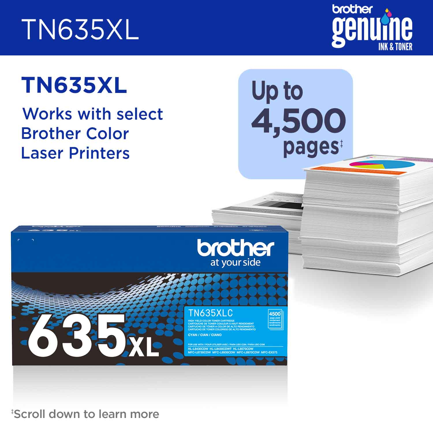 Brother TN-635XLC toner cartridge 1 pc(s) Original Cyan – image 2