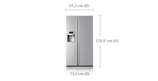 Samsung RSH5UTTS1 side-by-side refrigerator Freestanding – image 2