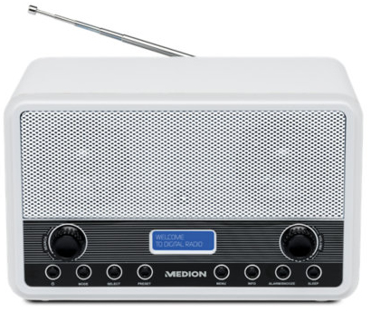 MEDION E66312 Portable Analog & digital Black, White