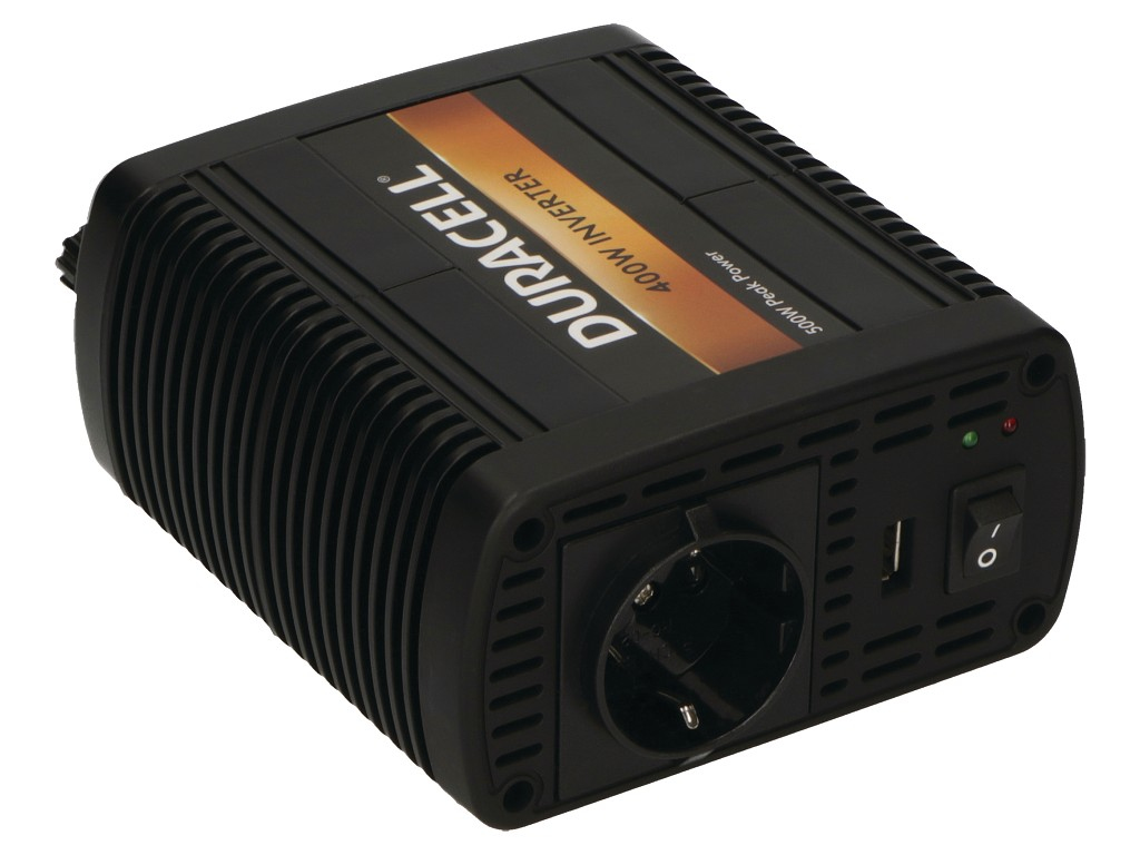 Duracell 400W Single EU Socket Inverter – image 2