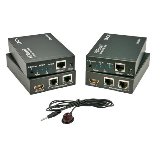 Lindy 38119 AV extender AV transmitter & receiver Black