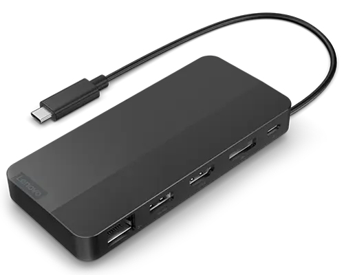 Lenovo 40B90100AU laptop dock/port replicator Wired USB 3.2 Gen 1 (3.1 Gen 1) Type-C Black