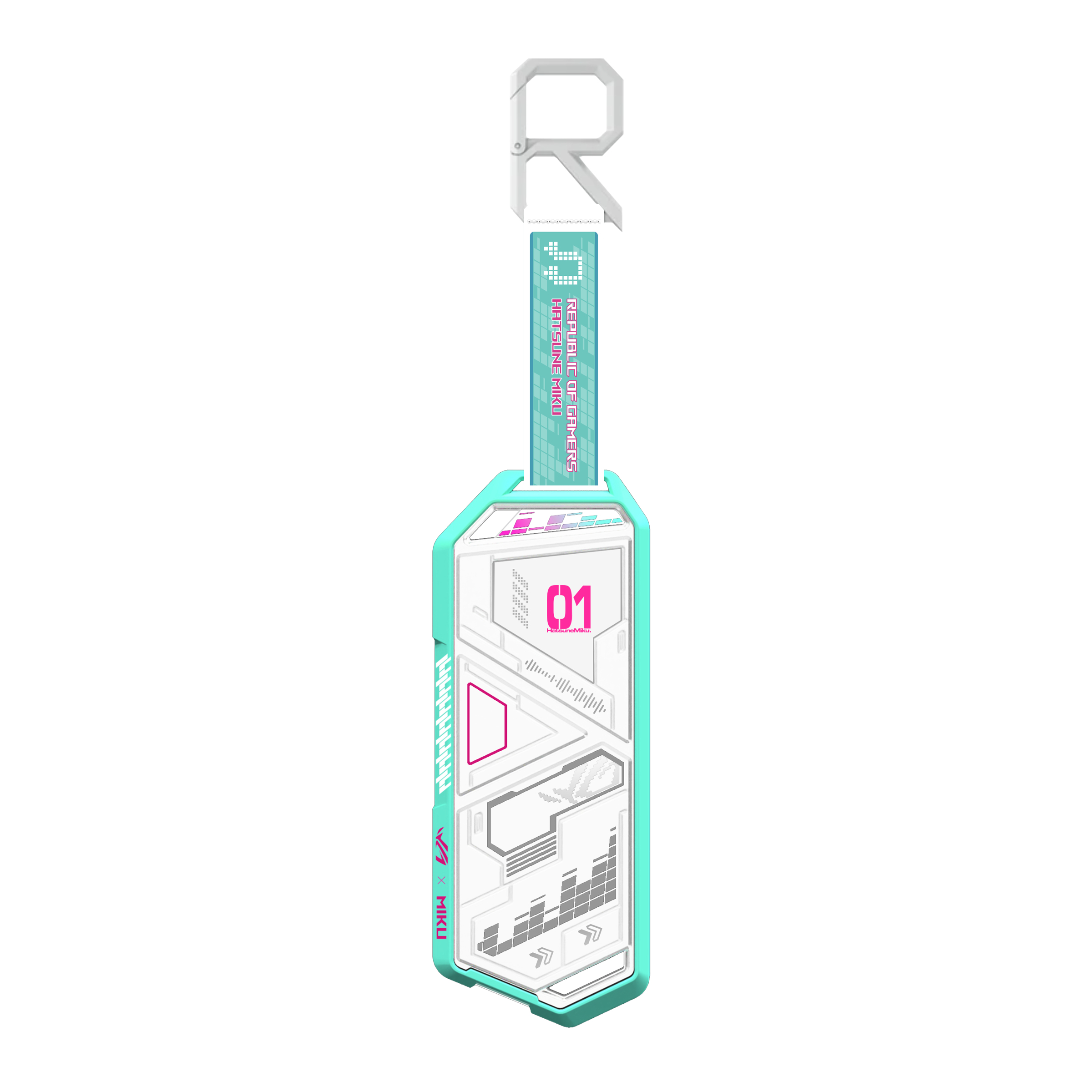 ASUS ROG Strix Arion Hatsune Miku Edition Box esterno SSD Bianco M.2