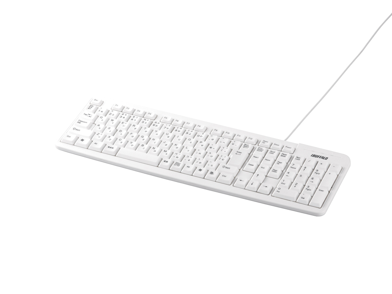 Buffalo BSKBU18LWH keyboard Gaming USB QWERTY Japanese White