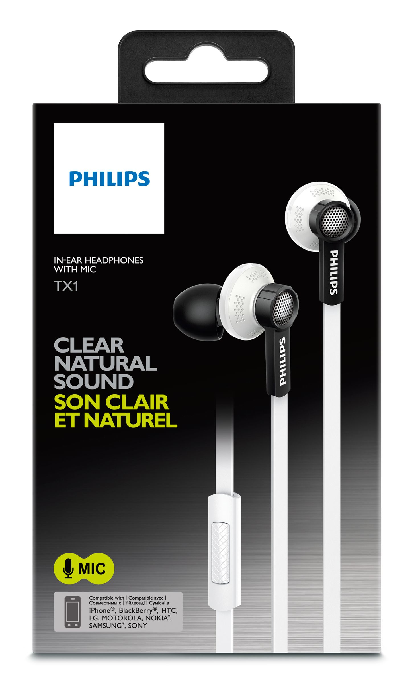 Philips TX1WT/27 headphones/headset Wired In-ear White