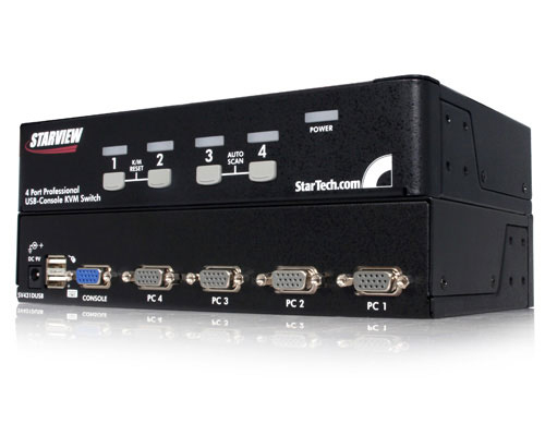StarTech.com 4 Port StarView USB Console KVM switch with OSD