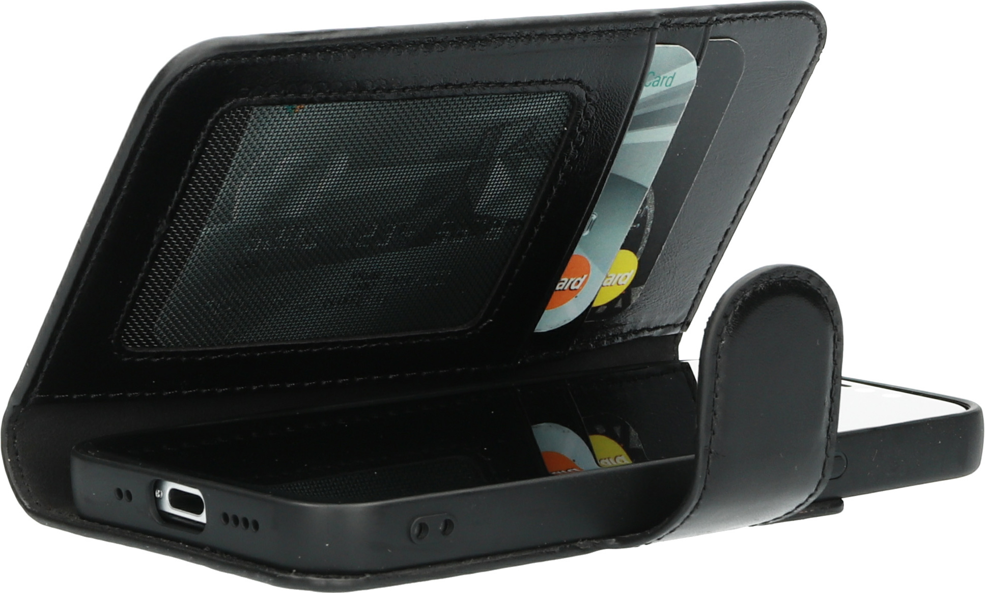 Mobiparts Excellent Wallet Case 2.0 Apple iPhone 12 Mini Jade Black – image 5