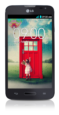 LG L70 D320 11.4 cm (4.5") Single SIM Android 4.4 3G Micro-USB B 1 GB 4 GB 2100 mAh Black